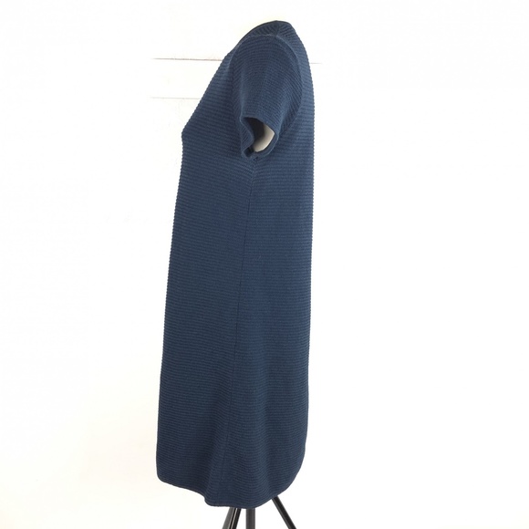 Theory Gelton Dynamic Ribbed Crew Neck Mini Dress - Picture 3 of 7